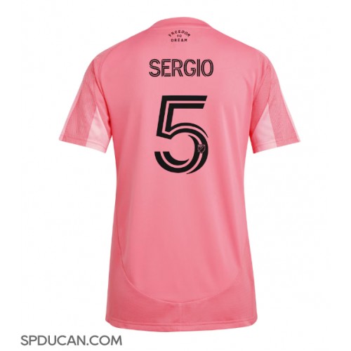 Zenski Nogometni Dres Inter Miami Sergio Busquets #5 Domaci 2025-26 Kratak Rukav